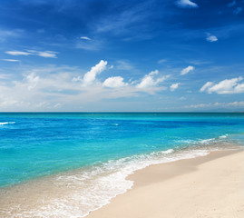 Beautiful tropical sea and blue sky