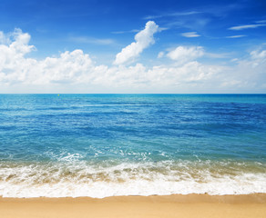 Beautiful tropical sea and blue sky