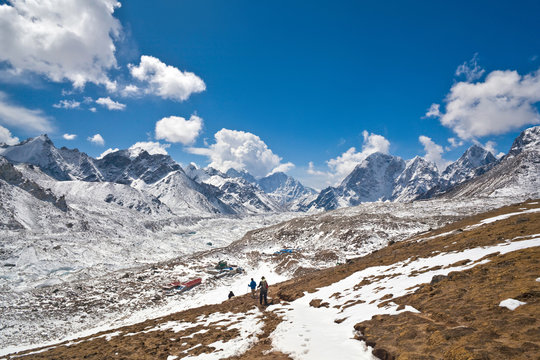 Khumbu glacier View from Kala Pattar, Nepal