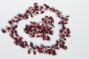 red and white beans