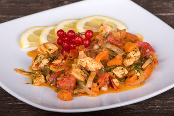 Chicken with vegetables