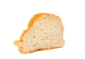 a piece of bread isolated