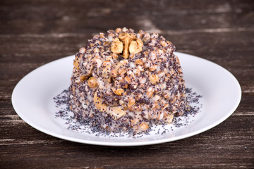 Close up on traditional Christmas kutia dish