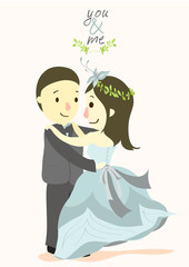 YOU and ME wedding card 03