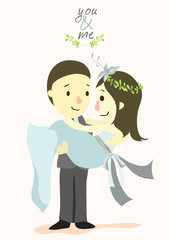 YOU and ME wedding card 02