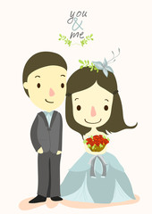 YOU and ME wedding card 01
