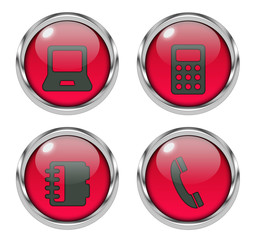 Glossy e-commerce icons