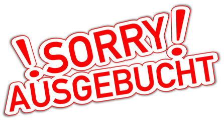 Sorry Ausgebucht  #130919-svg10