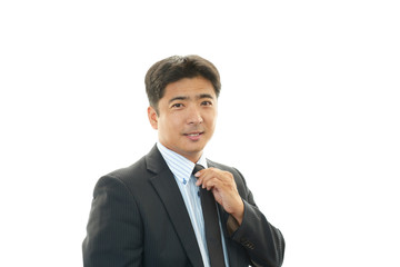 笑顔のビジネスマン