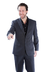 Attractive caucasian man shot in studio