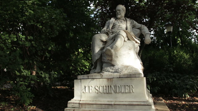 Emil Jakob Schindler statue, stadtpark, Vienna