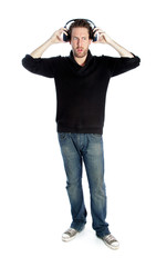 Attractive caucasian man shot in studio