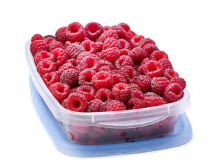 Ripe raspberries