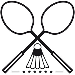 Vector Badminton Sport Design