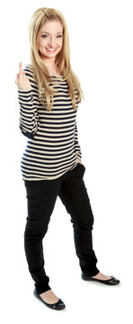 attractive caucasian blond in 30 years old