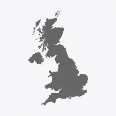 Deurstickers Map of the united kingdom © Archer7