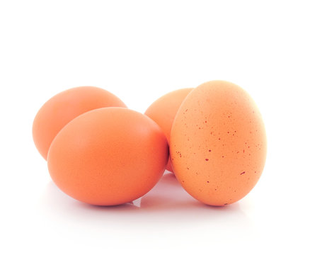 eggs isolated on white background