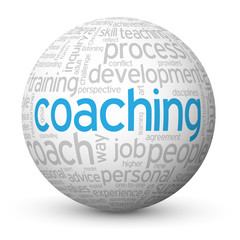 COACHING Tag Cloud Globe (performance skills talent management)