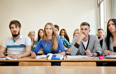 students in class