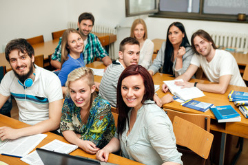students on class