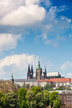 View on Hradcany in Prague, Czech Republic