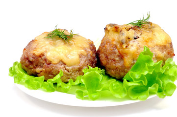 cutlet stuffed with mushrooms