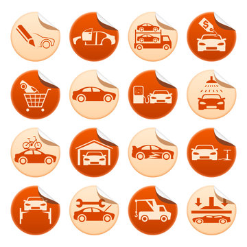 Automotive stickers