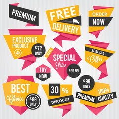 Premium Vector Sale Badges and Labels