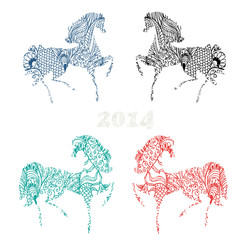 Symbol 2014 vintage horse
