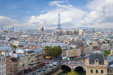 skyline of Paris, France