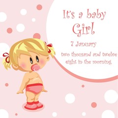 Векторная иллюстрация девочка, фон