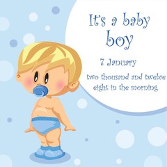 Векторная иллюстрация мальчика, фон