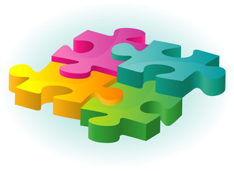 Puzzle. Vector.