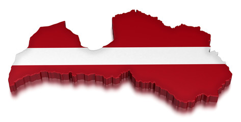 Latvia (clipping path included)