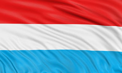 3D Luxembourg flag