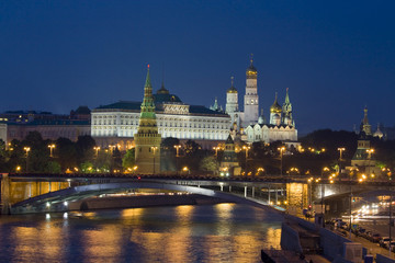 Fototapeta na wymiar Moscow, Kremlin at night