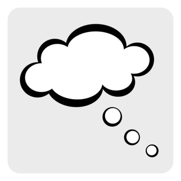 Thought cloud icon