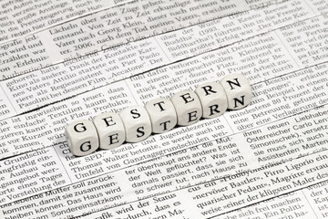 Obraz premium Gestern