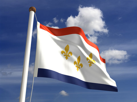 New Orleans City Flagge – 90x152 Cm, Nylon, Doppelt Genäht Mit Messingösen Für Innen & Außen
