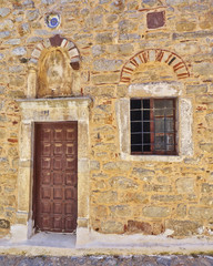 picturesque house entrance, Chios island, Greece