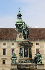 Fototapeta na wymiar Monuments, sculptures and gardens in Vienna