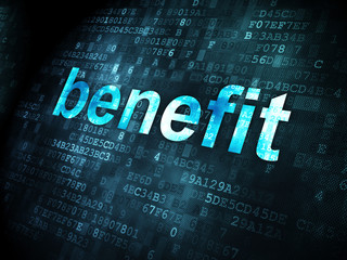 Obraz premium Business concept: Benefit on digital background