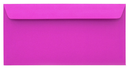 Pink envelope isolated