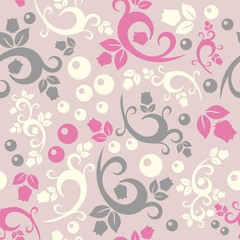 elegant floral vintage seamless pattern background