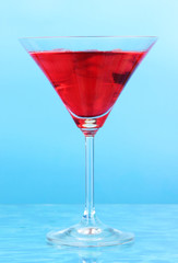 Cocktail on bright background