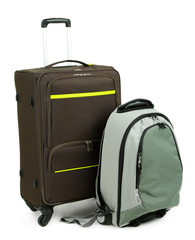 Suitcases isolated on white