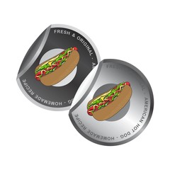 hot dog sticker