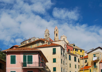 L'antico villaggio di Cervo, Liguria, Italia