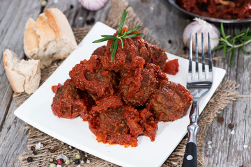 Fresh made Meatballs with Sauce