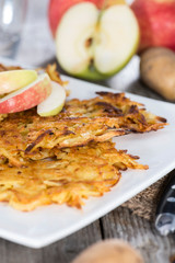 Portion of Potato Fritters